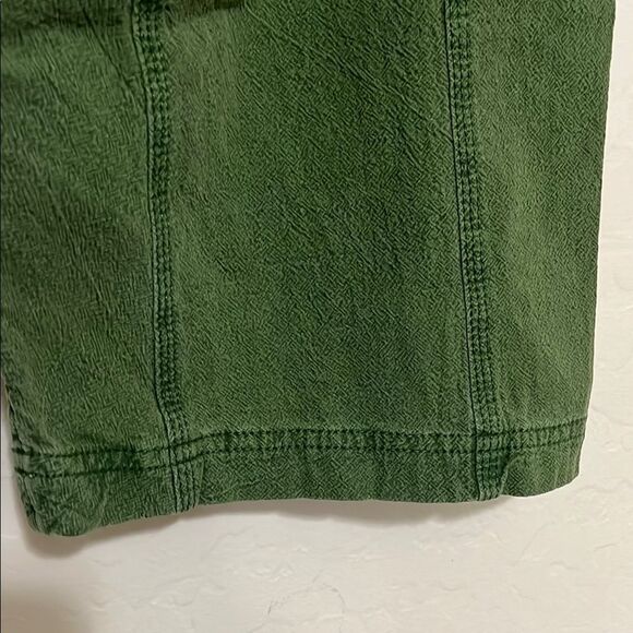 Free People Runyon Distressed Green Drawstring Cropped Pants Boho - Picture 6 of 15